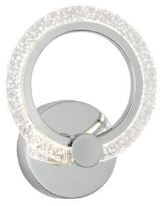 Toolight Toolight, LED nástěnné svítidlo 22x19cm, 8W, 3000K, LHJ067-W, chromová, OSW-60035