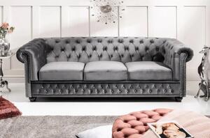 Chesterfield Oxford: Pohovka 3M light gray