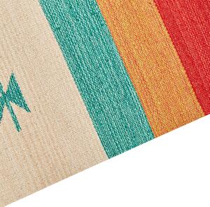 Bavlněný kelimový koberec 80 x 300 cm vícebarevný MARGARA