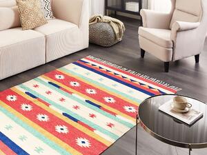 Bavlněný kelimový koberec 140 x 200 cm vícebarevný MARGARA