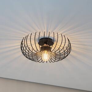 Stropní svítidlo Aspendos N-641, černé, kov, Ø 36 cm