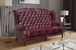 Chesterfield Harold 3M: Kožená pohovka