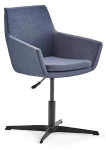 AJ Produkty Konferenční židle FAIRFIELD, černá, modrošedá