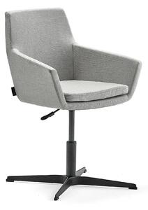 AJ Produkty Konferenční židle FAIRFIELD, černá, stříbrnošedá