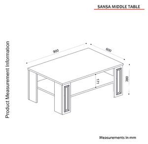 Konferenční stolek Sama (Bílá + Lydia). 1072558