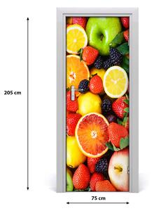 Fototapeta na dveře do domu samolepící ovoce 75x205 cm