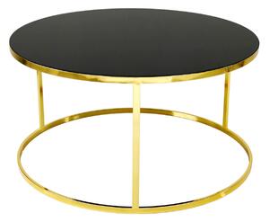 ASIR Konferenční stolek DUNYA zlatý černý