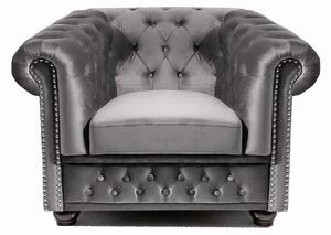 Chesterfield Oxford: Křeslo 1M Light gray
