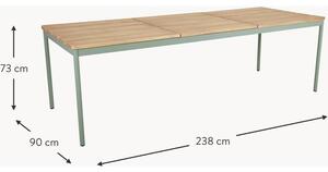 Zahradní stůl s deskou teakového dřeva Nox