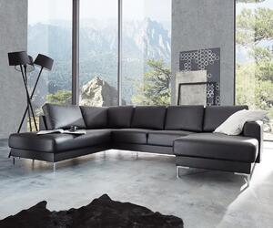 Milano Black: Sedací souprava do U