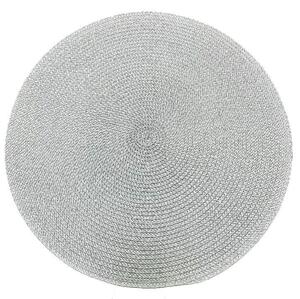Jutové dekorativní prostírání na stůl 35870904 RATAN světle šedé 37 cm, IMPOL TRADE