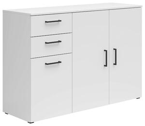 KOMODA, bílá, 120/83/40 cm Carryhome