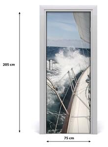 Fototapeta samolepící na dveře jachta 75x205 cm