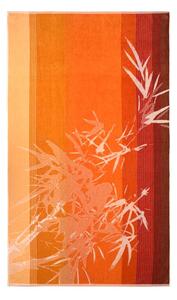 Plážová osuška VELUR exotica oranžová 100 x 180 cm