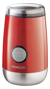 Sencor - Elektrický mlýnek na zrnkovou kávu 60 g 150W/230V červená/chrom FT0135