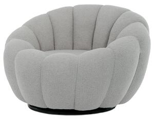 Křeslo relaxační šedá látka Bouclé AK-341 GREY2