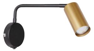 Candellux Nástěnná lampička TINA 1xGU10/15W/230V černá/zlatá CA0540