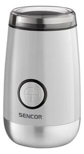 Sencor - Elektrický mlýnek na zrnkovou kávu 60 g 150W/230V bílá/chrom FT0137