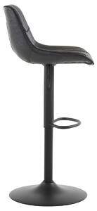 Židle barová černá ekokůže AUB-714 BK