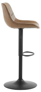 Židle barová krémová ekokůže AUB-714 CRM