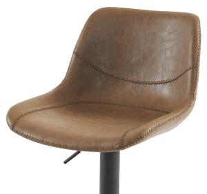 Židle barová krémová ekokůže AUB-714 CRM