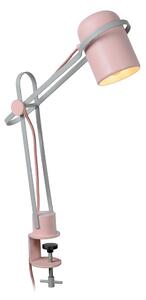 Lucide Lucide 05535/01/66 - Dětská stolní lampa s klipem BASTIN 1xE14/25W/230V růžová LC3150
