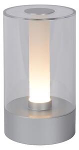Lucide 26501/03/12 - LED Stmívatelná stolní lampa TRIBUN LED/3W/1800mAh stříbrná LC3203