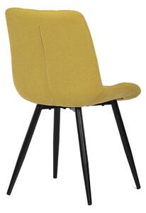 Židle jídelní žlutá látka CT-382 YEL2
