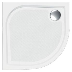 BPS-koupelny Sprchová vanička z litého mramoru - čtvrtkruh Noris HR 80 (80x80x3 | R 55 cm)