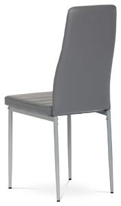 Židle jídelní šedá koženka DCL-377 GREY