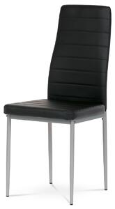 Židle jídelní černá koženka DCL-377 BK
