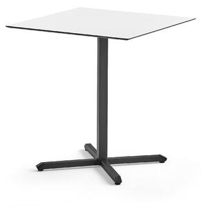 AJ Produkty Stůl BECKY, 680x680x720 mm, černý rám, bílá