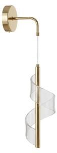 Toolight Toolight, LED nástěnné svítidlo, 10W, 1000lm, 4000K, G177-W, zlatá lesklá, OSW-07821