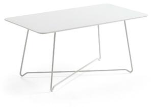 AJ Produkty Konferenční stolek IRIS, 1100x600 mm, bílá, bílá deska