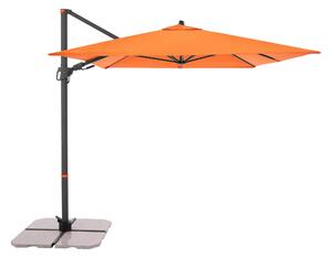 Doppler myZone oranžová, výkyvný zahradní slunečník s boční tyčí, 320x240 cm