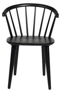 Černá kaučuková jídelní židle Rowico Eltra