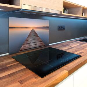 Kuchyňská deska skleněná Dřevěné molo pl-ko-80x52-f-104578164