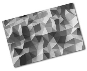 Kuchyňská deska skleněná Abstrakce trojúhleníky pl-ko-80x52-f-105539676
