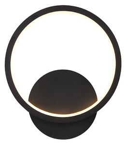 Toolight Toolight, LED nástěnné svítidlo 20cm, 10W, 3000K, LHJ081-W, černá matná, OSW-50060