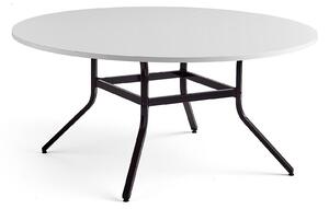 AJ Produkty Stůl VARIOUS, Ø1600 mm, výška 740 mm, černá, bílá