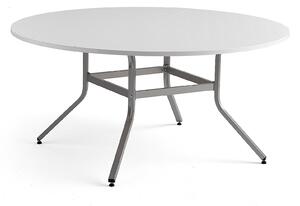 AJ Produkty Stůl VARIOUS, Ø1600 mm, výška 740 mm, stříbrná, bílá