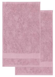 Livarno home Froté ručník pro hosty, 50 x 100 cm, 500 g/m2, 2 kusy (světle růžová) (100380130004)