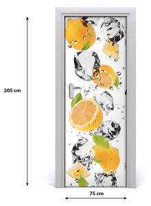 Fototapeta na dveře samolepící citron a voda 75x205 cm