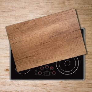Kuchyňská deska velká skleněná Dřevěné pozadí pl-ko-80x52-f-111507798