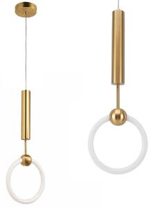 Toolight Toolight, LED závěsné svítidlo 25x55cm, 10W, 3000K, LHJ059-CP1, zlatá matná, OSW-60031