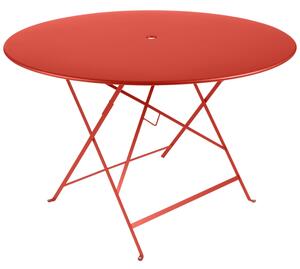 Oranžový kovový skládací stůl Fermob Bistro Ø 117 cm