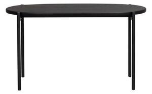 Černý dubový konferenční stolek Rowico Kirun, 80 cm