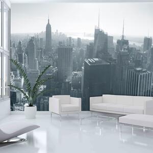 Fototapeta - New York panorama černá a bílá + zdarma lepidlo - 200x154