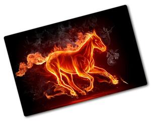 Kuchyňská deska skleněná Kůň v plamenech pl-ko-80x52-f-11746508