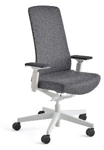AJ Produkty Kancelářská židle BELMONT, bílá, tmavě šedá